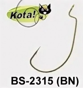 Крючок офсетный удлиненный KOTA, KUMHO-BS-2315 (BN), упак.10 штук (№2/0)