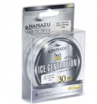 Леска Namazu "Ice Generation", L-30 м, d-0,10 мм, test-0,88 кг, прозрачная